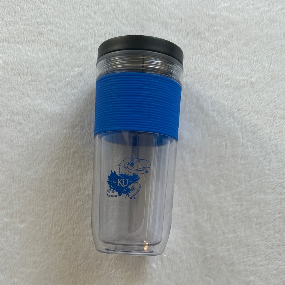 KU Blue Travel Tumbler